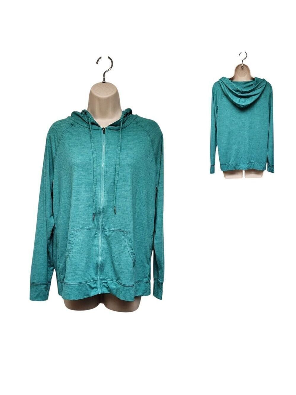 Maurices Hoodie Athletic/Athleisure Hooded Sweatshirt Size M Color Blue